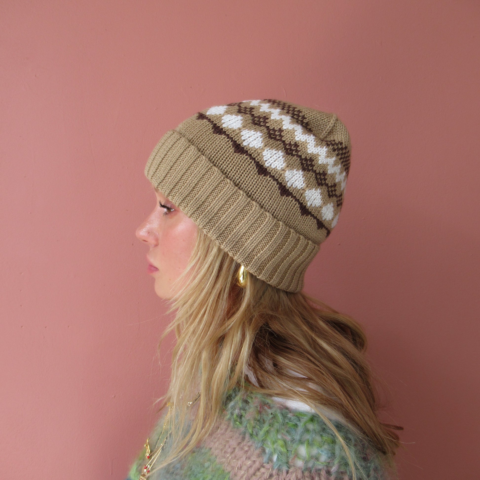 Ava Fairisle knit beanie - SilentZ Knits