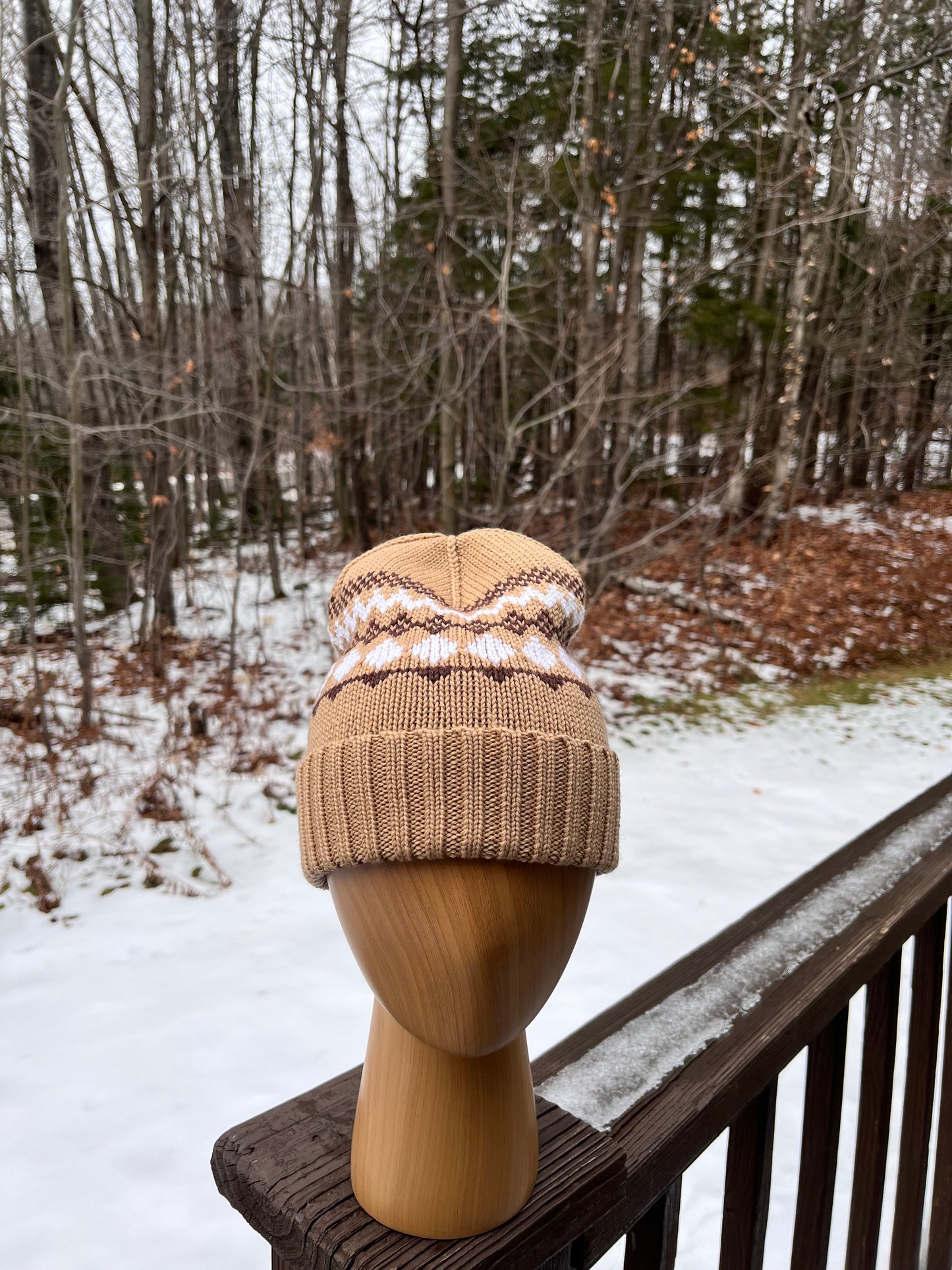 Ava Fairisle knit beanie - SilentZ Knits