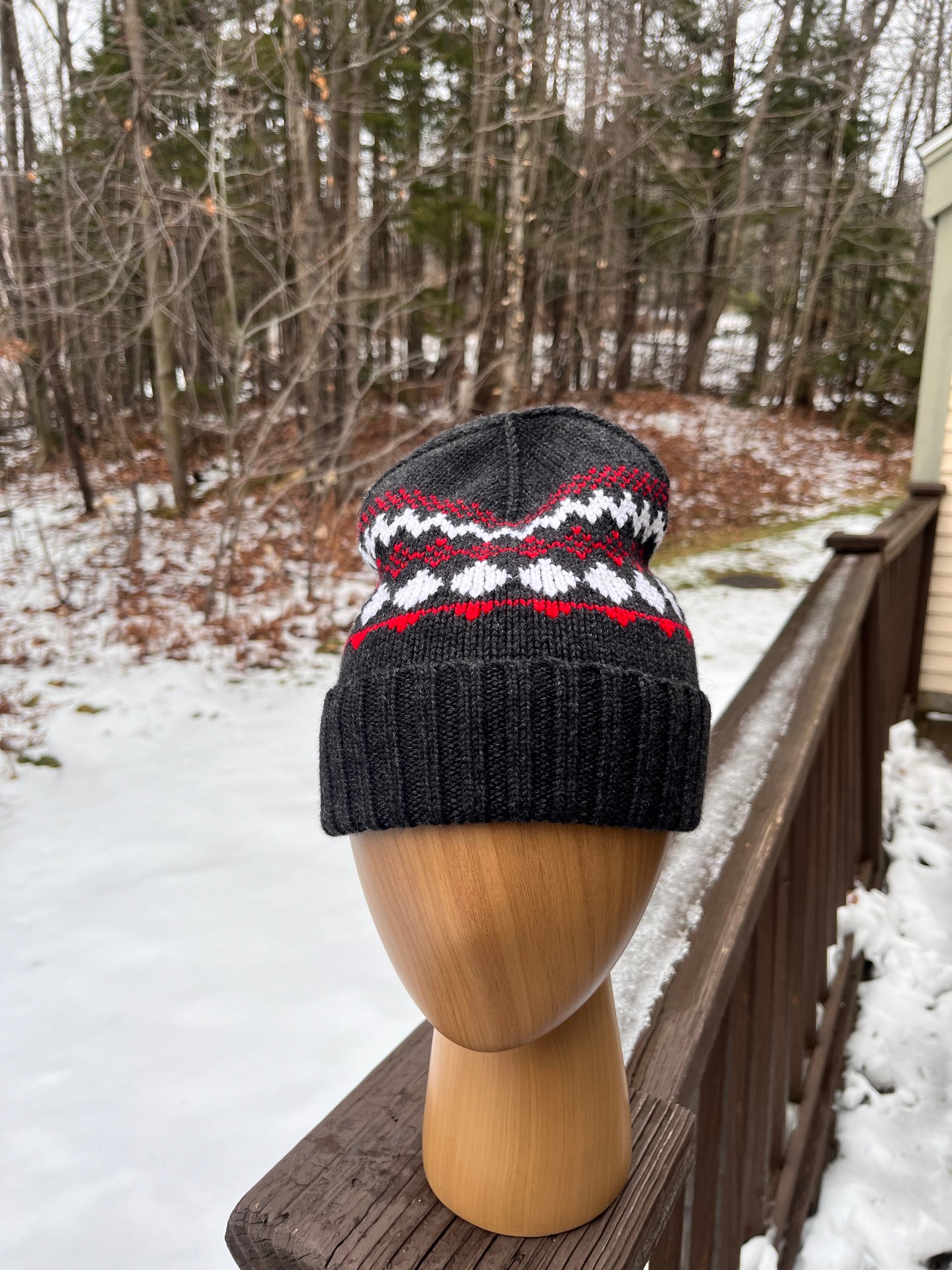 Ava Fairisle knit beanie